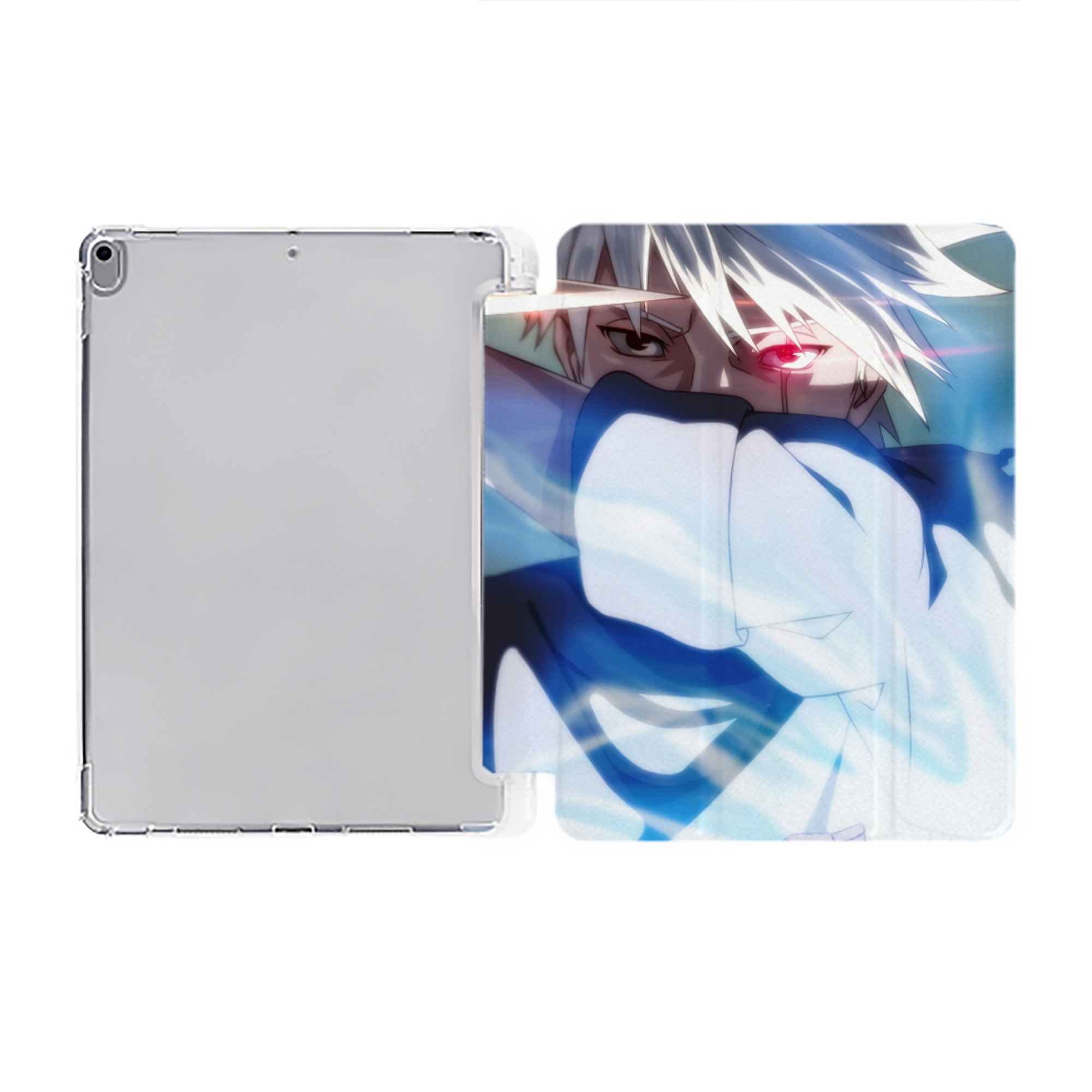 （画像用） NARUTO -ナルト- NARUTO -ナルト- 疾風伝 IPad ケース ペン収納付き 三つ折りスタンド PUレザー×シリコン 対応機種9.5/10.5/10.9インチ
